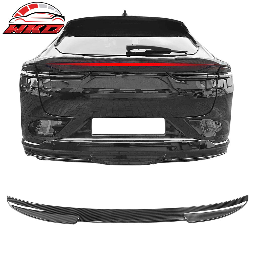 Wholesale 21-25 Ford Mustang Mach-E 4DR IKON Carbon Fiber Print MID Trunk Spoiler ABS