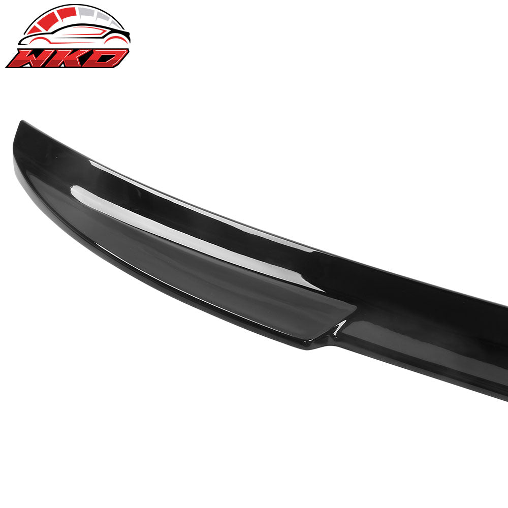 Fits 21-25 Ford Mustang Mach-E IKON Style Gloss Black MID Rear Trunk Spoiler ABS