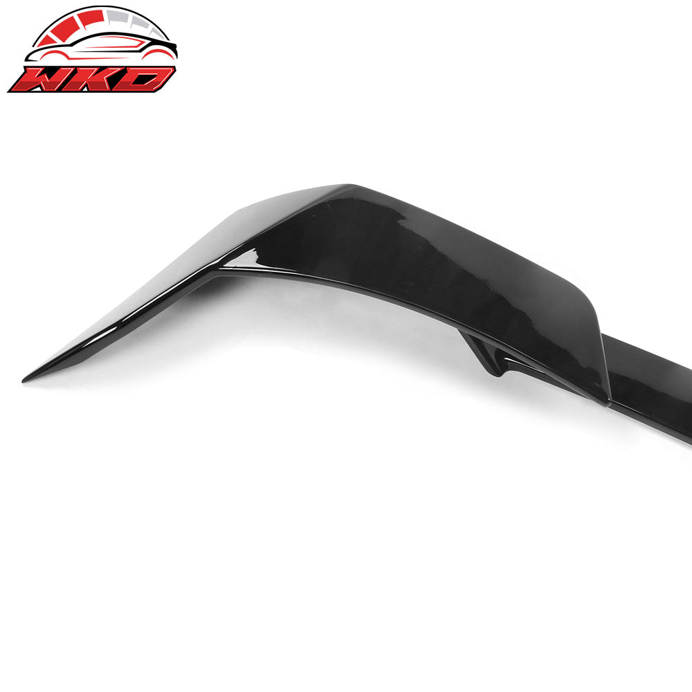 For 21-25 Ford Mustang Mach-E 4-Door Gloss Black MID Rear Trunk Spoiler ABS 3PCS