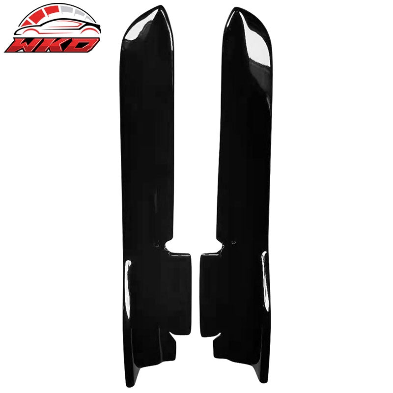 Fit 10-14 Ford Mustang LS Style Rear Bumper Aprons PP Gloss Black