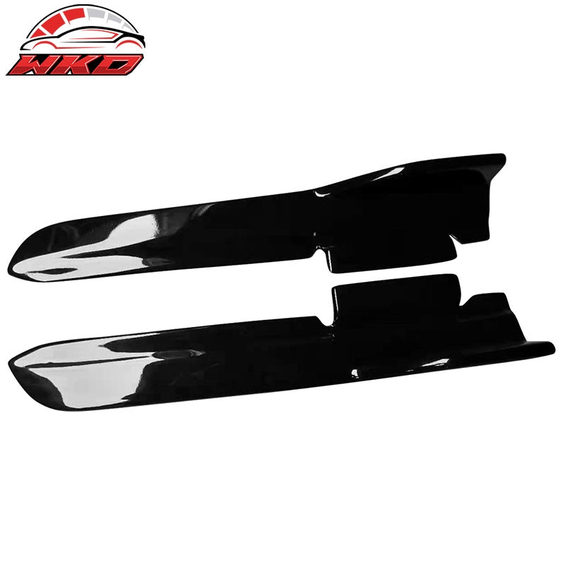 Fit 10-14 Ford Mustang LS Style Rear Bumper Aprons PP Gloss Black