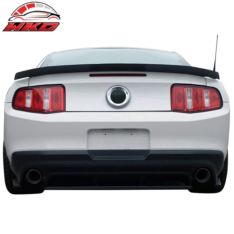 Fits 10-14 Ford Mustang Matte Black Rear Duckbill Trunk Lid Spoiler Wing Lip ABS
