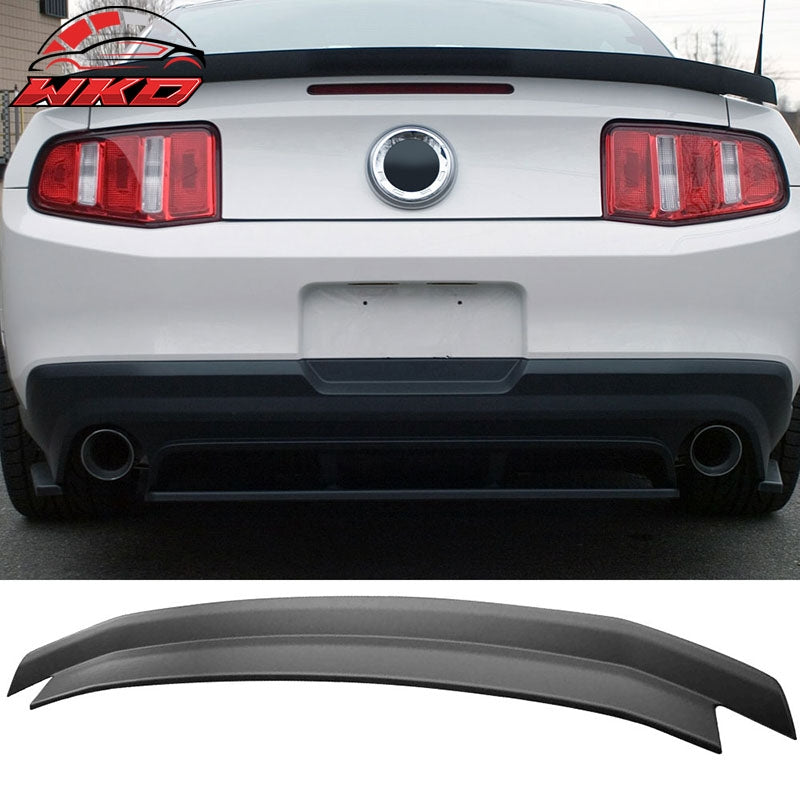 Fits 10-14 Ford Mustang Matte Black Rear Duckbill Trunk Lid Spoiler Wing Lip ABS