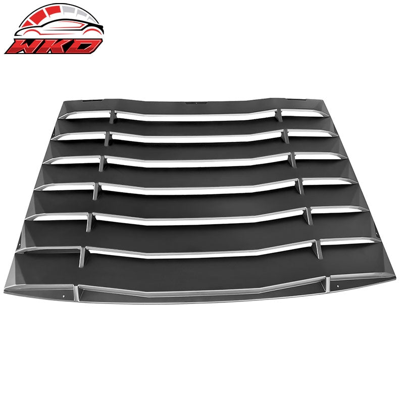 Fits 05-14 Ford Mustang IKON Style Unpainted Rear Window Louver Windshield ABS