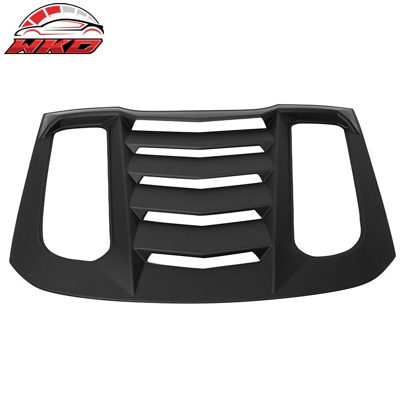 Wholesale 15-24 Ford Mustang Coupe IKON V2 Rear Window Louver Cover ABS Matte Black