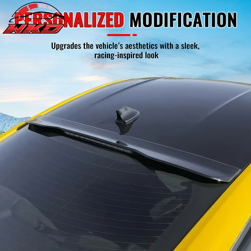 Fits 24-26 Ford Mustang S650 Coupe OE Style Rear Roof Spoiler Gloss Black ABS