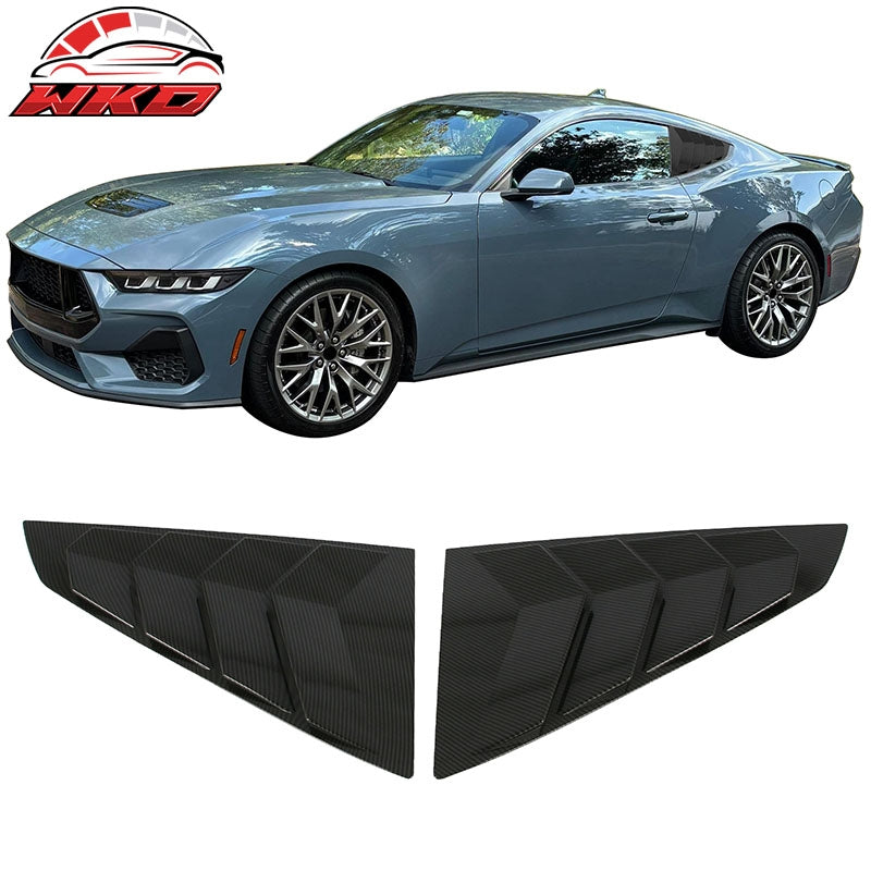 Wholesale 24-26 Ford Mustang S650 Coupe Side Window Louvers Scoop Carbon Fiber Print