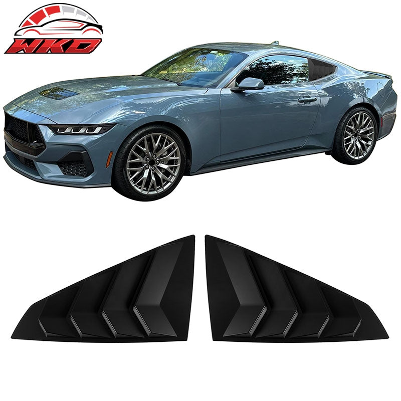 Wholesale 24-26 Ford Mustang S650 Coupe Side Window Louvers Scoop Vent Matte Black