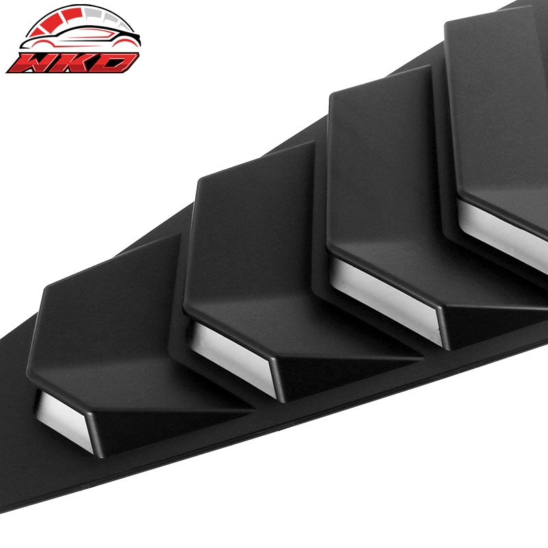 Fits 24-26 Ford Mustang S650 Coupe Side Window Louvers Scoop Vent Matte Black