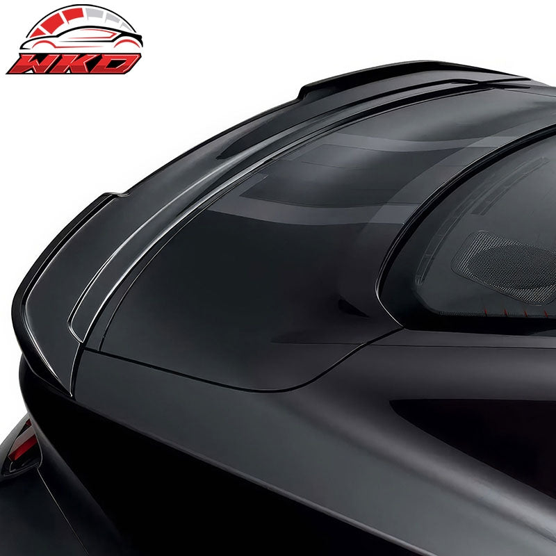 Fits 24-26 Ford Mustang S650 Trunk Spoiler DECK Gloss Black Rear Deck Lid Wing