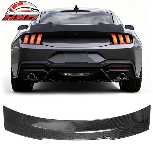 Wholesale For 24-26 Ford Mustang SK Style Duckbill Trunk Spoiler Carbon Fiber Print ABS
