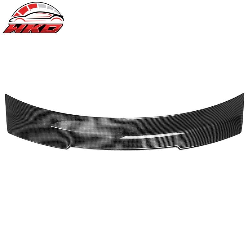 For 24-26 Ford Mustang SK Style Duckbill Trunk Spoiler Carbon Fiber Print ABS