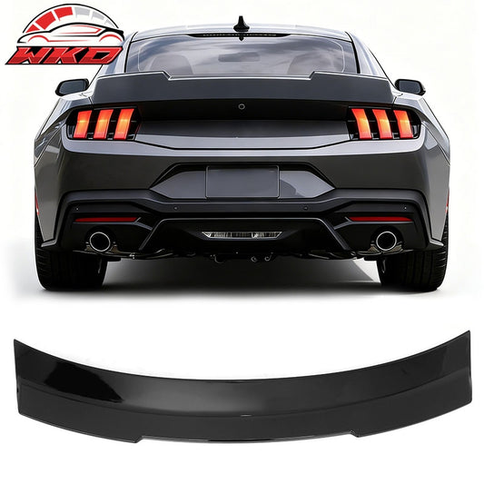Wholesale For 24-26 Ford Mustang SK Style Duckbill Trunk Spoiler Gloss Black Rear Wing ABS - Wikond Auto