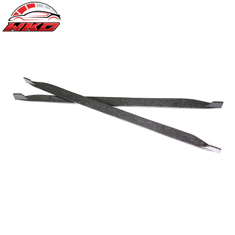 Fits 15-23 Ford Mustang S550 JC Style Side Skirts 2PC Forged Matte Carbon Fiber