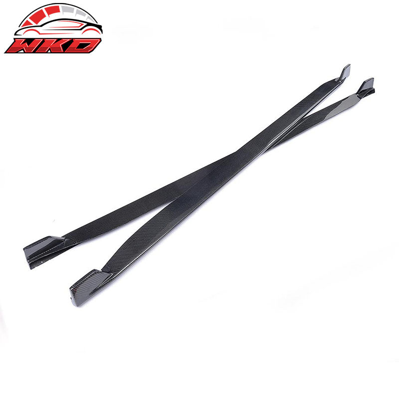 Fits 15-23 Ford Mustang S550 Coupe JC Style Side Skirts Carbon Fiber