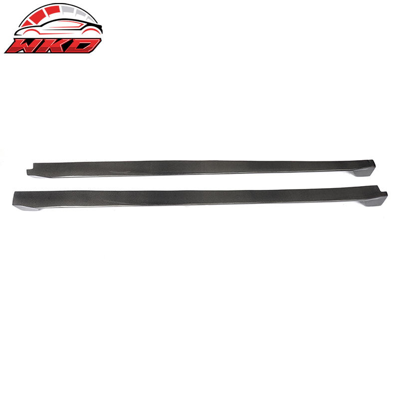 Fits 15-23 Ford Mustang S550 Coupe JC Style Side Skirts Carbon Fiber