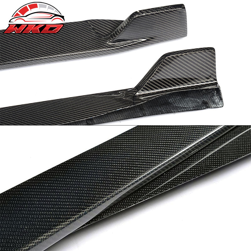Fits 15-23 Ford Mustang S550 Coupe JC Style Side Skirts Carbon Fiber
