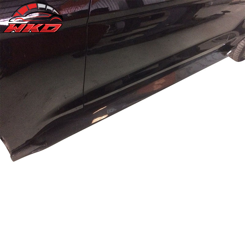 Fits 15-23 Ford Mustang S550 Coupe JC Style Side Skirts Carbon Fiber