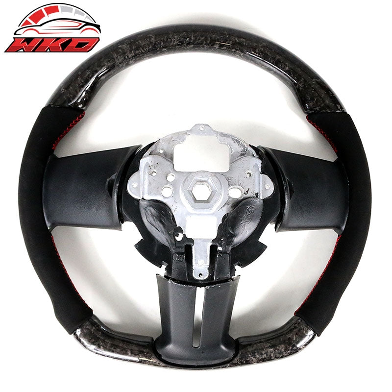Wholesale 10-14 Mustang Steering Wheel Forged Carbon Fiber Alcantara - Wikond Auto