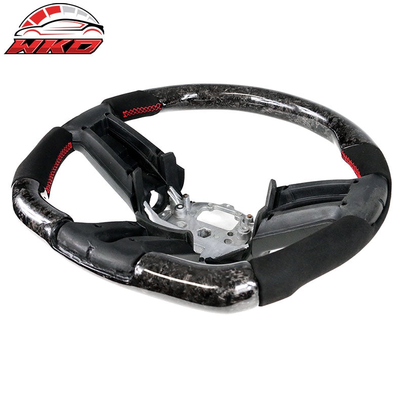 Wholesale 10-14 Mustang Steering Wheel Forged Carbon Fiber Alcantara - Wikond Auto