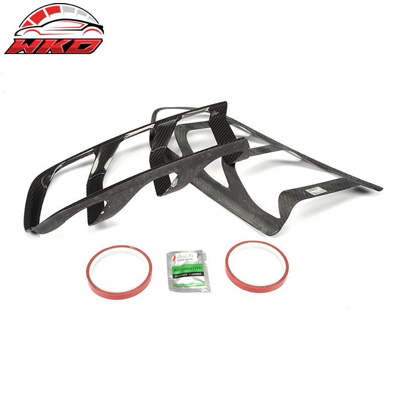 Fits 15-17 Ford Mustang S550 Tail Light Cover Overlay Trim - Matte Carbon Fiber