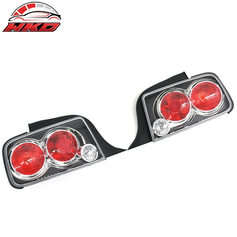 Wholesale 05-09 Ford Mustang Tail Lights Rear Brake Lamps Black Housing W/Red Lens - Wikond Auto