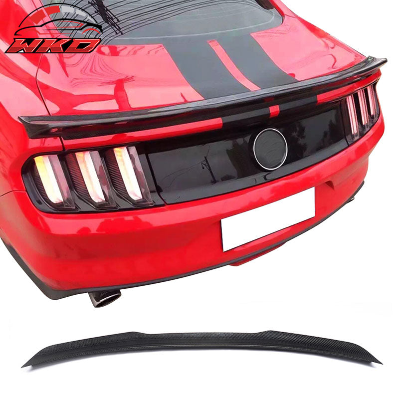 Fits 15-23 Ford Mustang S550 Coupe JC Style Trunk Spoiler - Matte Carbon Fiber
