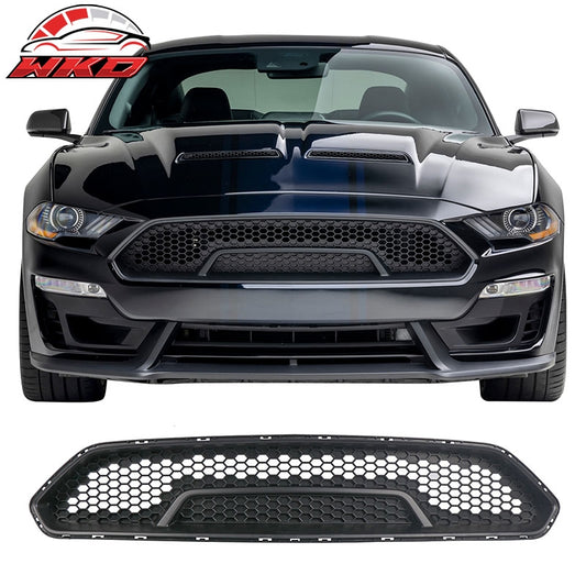 Wholesale 18-23 Ford Mustang Upper Grille Shelby Super Snake Style Matte Black Guard - Wikond Auto
