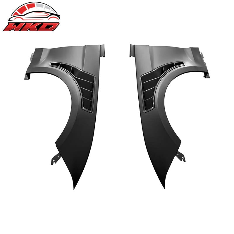 Wholesale 18-23 Ford Mustang V6/GT/Bullitt GT500KR Style Front Side Fenders- Aluminum - Wikond Auto