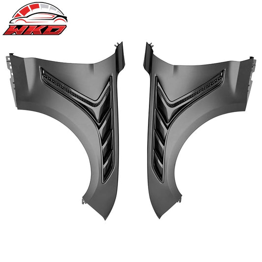 Wholesale 18-23 Ford Mustang V6/GT/Bullitt GTD Style Front Side Fenders - Aluminum - Wikond Auto