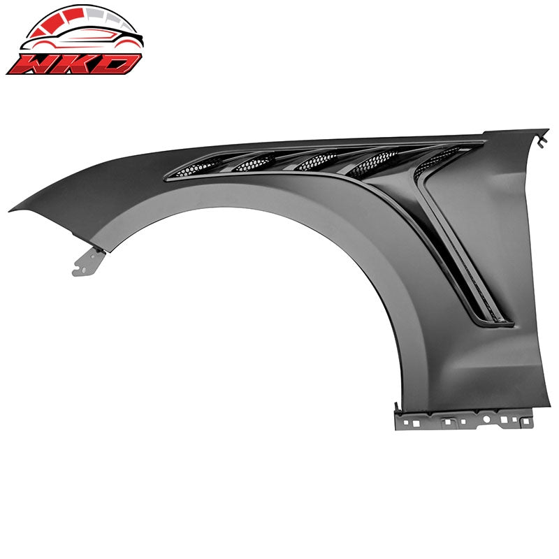 Fits 18-23 Ford Mustang V6/GT/Bullitt GTD Style Front Side Fenders - Aluminum