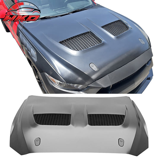 Wholesale 15-17 Ford Mustang V6/GT/GT350 20-23 GT500 GTD Style Front Hood Aluminum - Wikond Auto