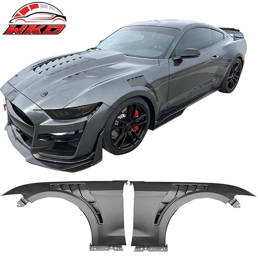 Wholesale 15-17 Ford Mustang V6/GT GT500KR Style Front Fenders Aluminum Side Panel - Wikond Auto