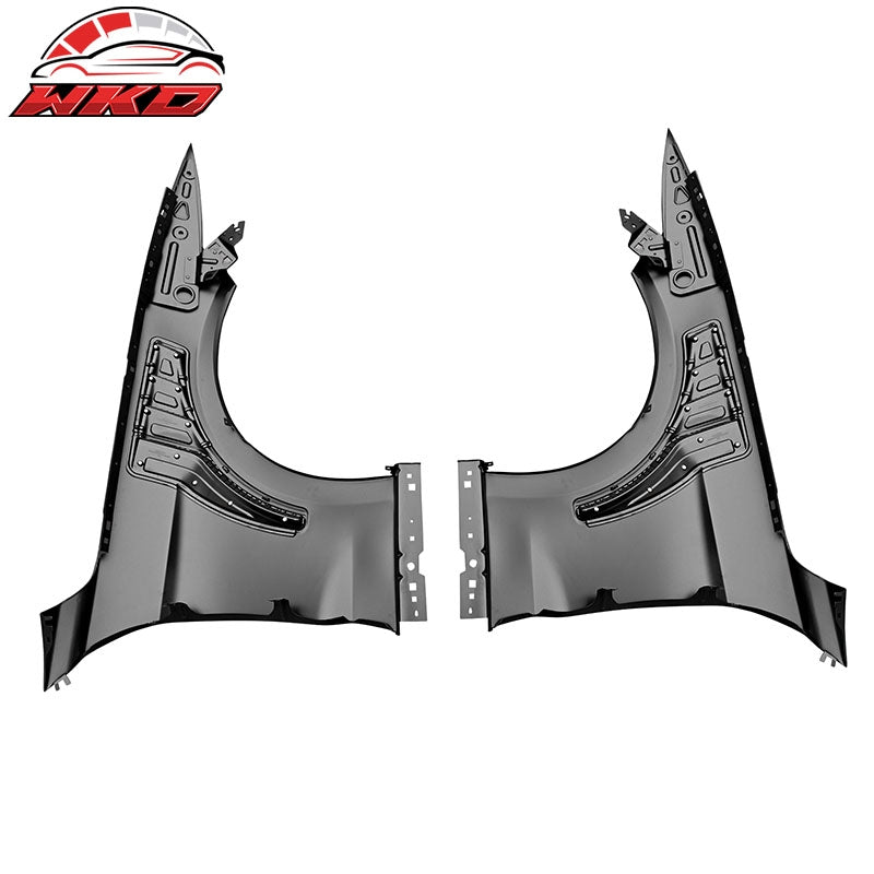 Fits 15-17 Ford Mustang V6/GT GT500KR Style Front Fenders Aluminum Side Panel