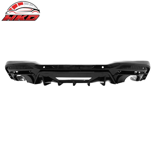 Wholesale 24-26 Ford Mustang V6/GT Rear Bumper Diffuser Rock Style Gloss Black Lip
