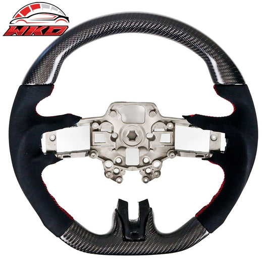 Wholesale 18-23 Ford Mustang V7 Style Steering Wheel Hiramitsu Carbon Fiber+Alcantara
