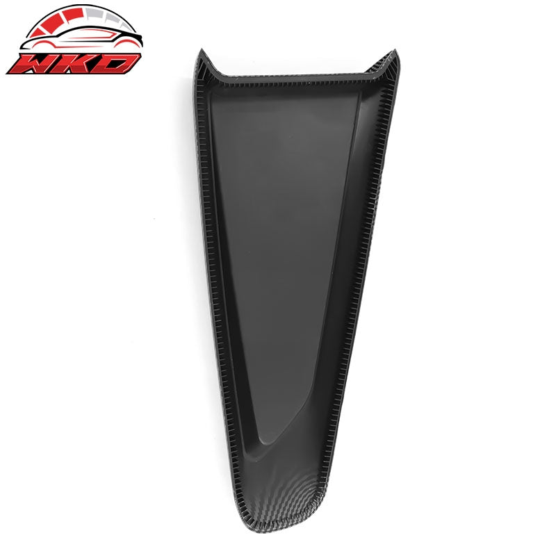 Fits 10-14 Ford Mustang IKON Side Quarter Window Louver Cover Carbon Fiber Print