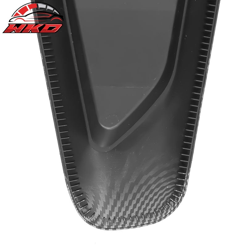 Fits 10-14 Ford Mustang IKON Side Quarter Window Louver Cover Carbon Fiber Print