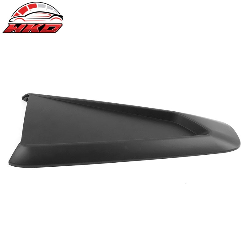 Fits 10-14 Ford Mustang IKON Style Side Quarter Window Louver Cover Matte Black