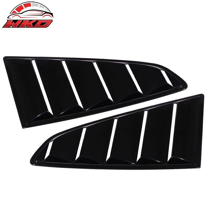 Wholesale 15-23 Ford Mustang OE Style Side Quarter Window Louver Cover Gloss Black