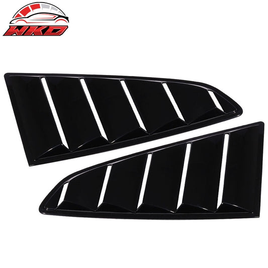 Wholesale 15-23 Ford Mustang OE Style Side Quarter Window Louver Cover Gloss Black