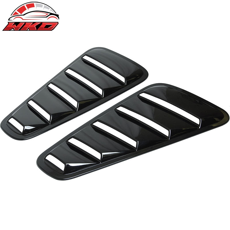 For 05-09 Ford Mustang OE Style Quarter Window Louver Gloss Black