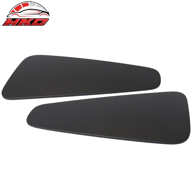 Fits 10-14 Ford Mustang Coupe GT350 Style Matte Black Side Quarter Window Louver