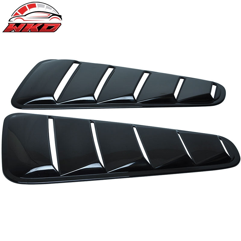 Wholesale 10-14 Ford Mustang OE Style Side Quarter Window Louvers Cover Gloss Black