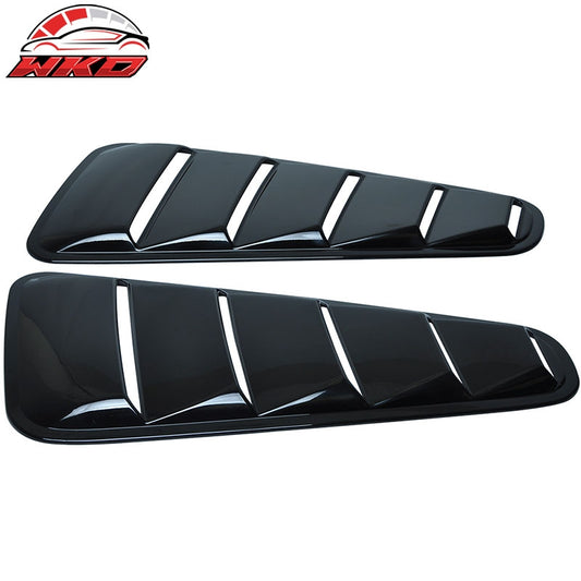 Wholesale 10-14 Ford Mustang OE Style Side Quarter Window Louvers Cover Gloss Black
