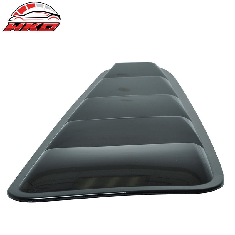 Fits 10-14 Ford Mustang OE Style Side Quarter Window Louvers Cover Gloss Black