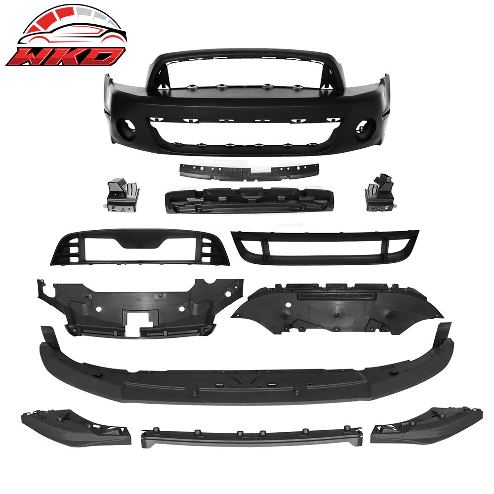 Wholesale 10-14 Ford Mustang Front Bumper Cover GT500 Style Conversion w/ Grille Lip
