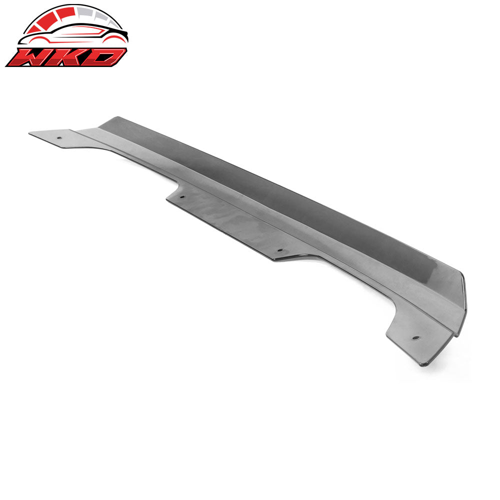 Fits 15-23 Ford Mustang Smoke GT500 Spoiler Gurney Flap Wicker Bill W/ Hardware