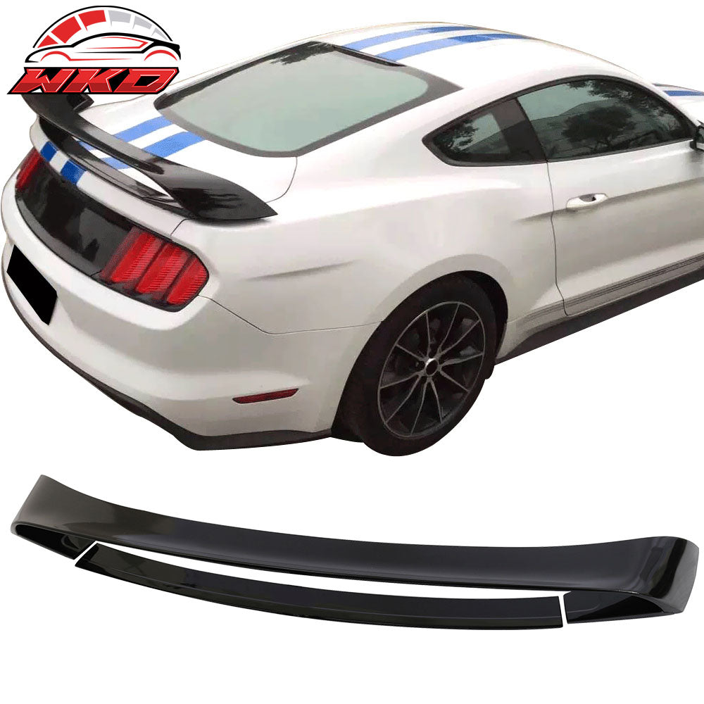 Fits 15-23 Ford Mustang GT350 GT350R Style Trunk Spoiler Gloss Black ABS