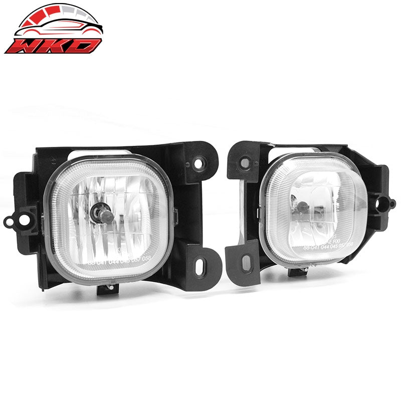 Fits 04-05 Ford Ranger RH LH Front Bumper Driving Fog Lights Lamps Clear Lens